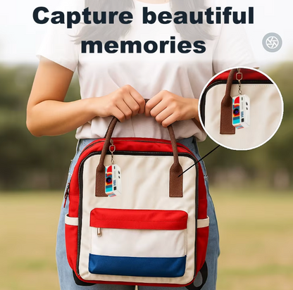 Mini Digital Camera 1080P - Keychain Camera with 0.96 Inch Display & Memory Card