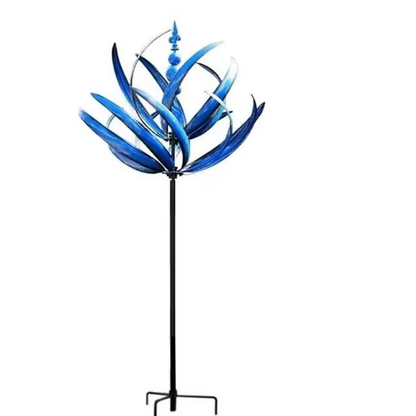 Metall Windspinner 3D – Windbetriebene Windmühle Gartendekoration für Rasen, Hof und Balkon