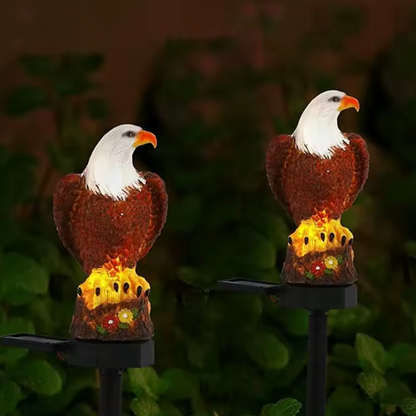 Solarharz Adler Gartenlampe – LED-Bodenleuchte für Rasen, Terrasse & Außenbereich
