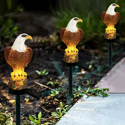 Solarharz Adler Gartenlampe – LED-Bodenleuchte für Rasen, Terrasse & Außenbereich