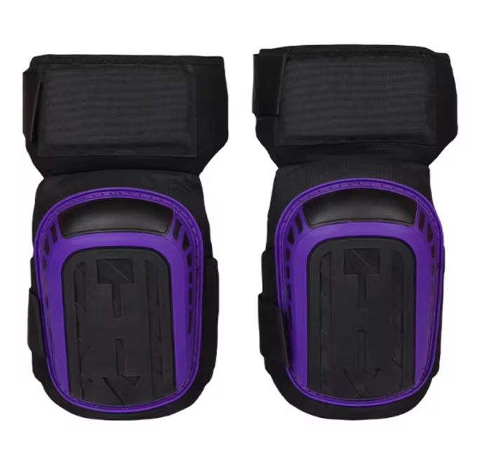Professional gel knee pads with EVA foam - ergonomic work trousers pads, non-slip and adjustable