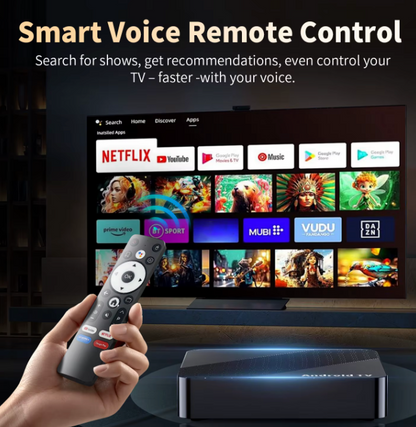 Smart 8K Android TV Box mit WiFi 6 & Sprachsteuerung – 128GB / 256GB Streaming Set-Top-Box