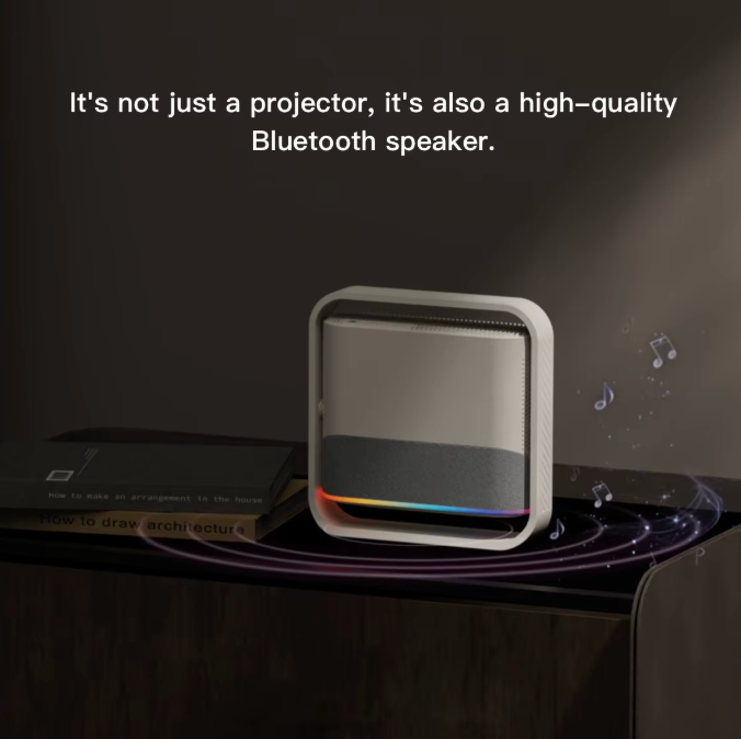 Beamigo Smart Android Projektor P40 – Native 1080P, Autofokus, 360° Standfuß, WiFi 6 & Bluetooth 5.4