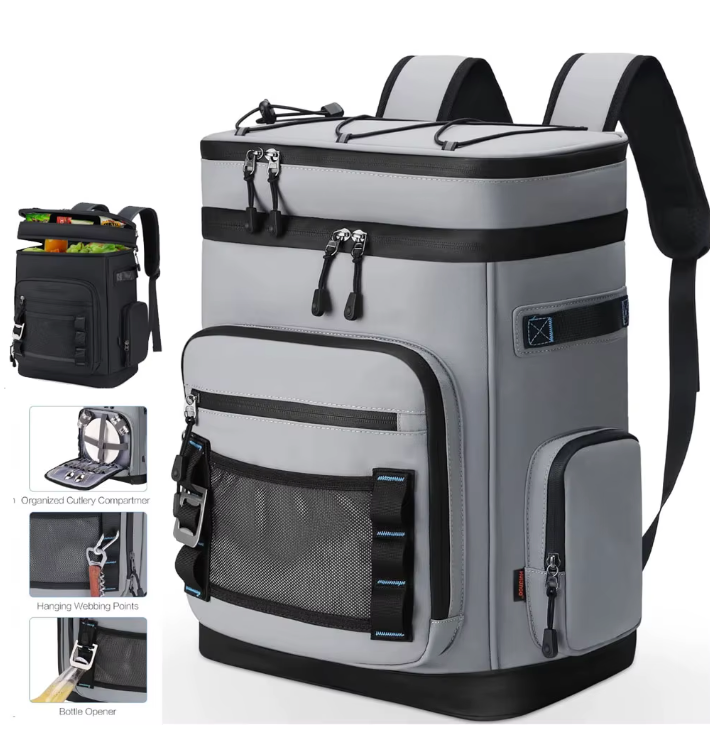 30L Cooler Backpack Waterproof & Insulated - Leakproof Backpack for Camping, Beach & Outdoors