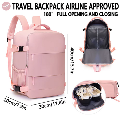 Handgepäck Rucksack Flugzeug – Airline zugelassen für EasyJet & Wizz Air, Leichter Laptop Reiserucksack