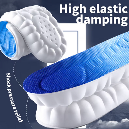 Insoles Blue - Shock-absorbing, breathable sports shoe soles for cutting to size