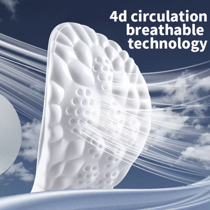 Insoles Blue - Shock-absorbing, breathable sports shoe soles for cutting to size