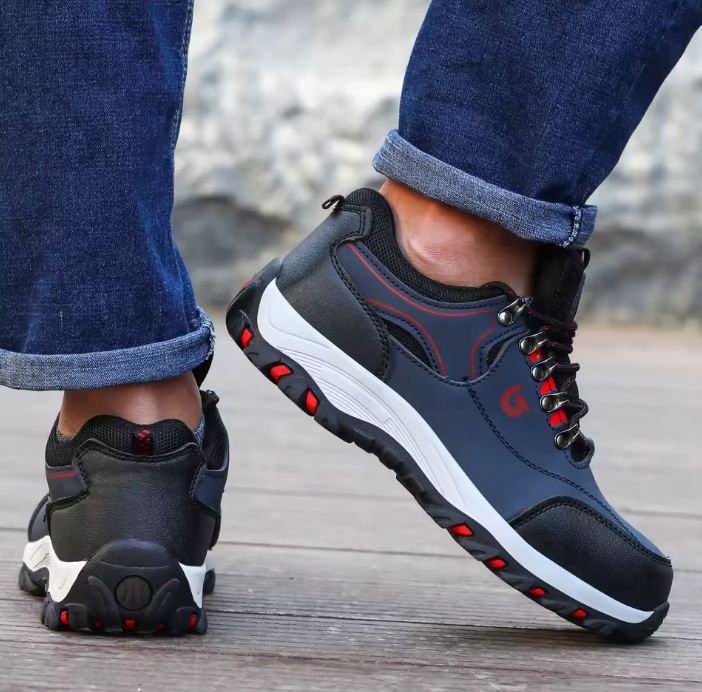 IronStep Sicherheitsschuhe Herren mit Stahlkappe – Leichte Arbeitsschuhe mit Kevlar Zwischensohle & rutschfester Sohle