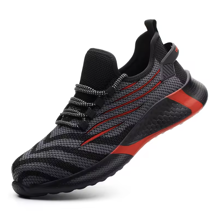 SteelFlex safety shoes for men - lightweight work shoes with steel toe cap and breathable design