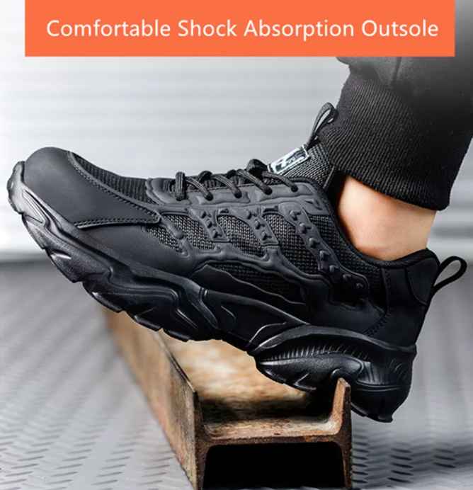 FlexCore safety shoes unisex - lightweight work sneakers with steel toe cap and puncture-proof sole