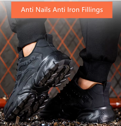 FlexCore safety shoes unisex - lightweight work sneakers with steel toe cap and puncture-proof sole