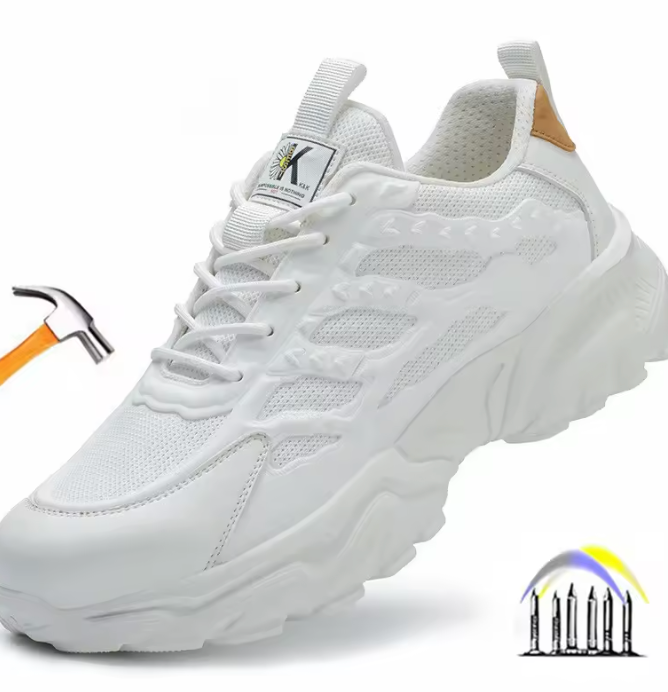 FlexCore safety shoes unisex - lightweight work sneakers with steel toe cap and puncture-proof sole