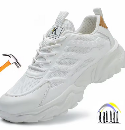 FlexCore safety shoes unisex - lightweight work sneakers with steel toe cap and puncture-proof sole