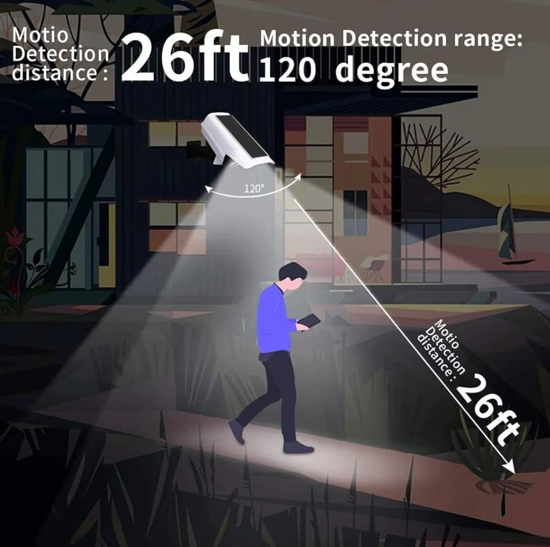 Solar-Sicherheitsflutlicht mit Bewegungsmelder, | 2000 Lumen, 77 LEDs | 3 Beleuchtungsmodi & Fernbedienung | Außenwandleuchte