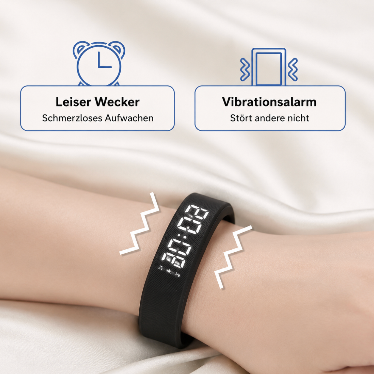 Vibrations-Wecker Armband mit Schrittzhler LED-Digitalwecker mit st Sharpella.ch Vibrations-Wecker Armband mit Schrittzhler LED-Digitalwecker mit st Sharpella.ch