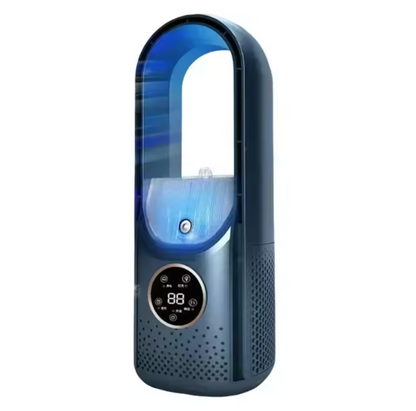Tragbare USB Klimaanlage, | Tischventilator mit Befeuchter | 6 Geschwindigkeitsstufen & Timer | Klimaventilator für Büro & Zuhause