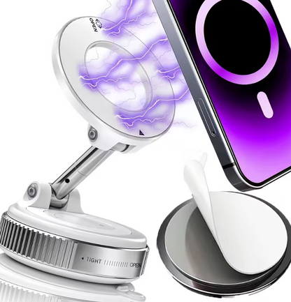 Magnetische Handyhalterung fürs Auto mit Saugnapf – faltbar und 360° drehbar