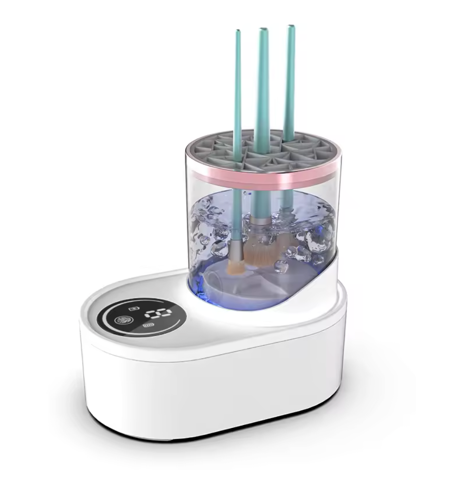 Elektrischer Make-up-Pinselreiniger mit Trocknungsfunktion und Timer