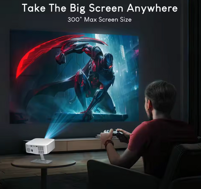 VisionGo – inteligentny projektor 8k Premium – Android 13, 1080P, WiFi 6, BT 5.2, 12000 lumenów