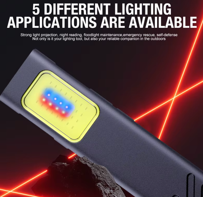 Ultra-leichte LED Cap-Leuchte & Notfall-Warnlicht – 28g Mini Taschenlampe, USB-C aufladbar, Clip-On Stirnlampe, 5 Modi inkl. Rotlicht-Blinken