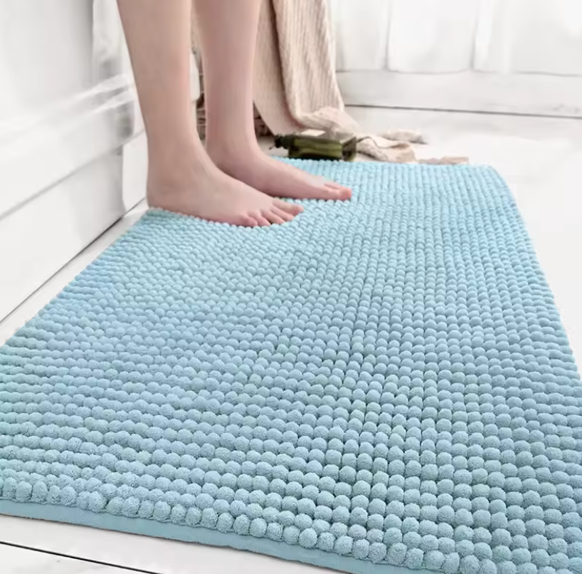 Bath Mat Non-Slip - Soft, absorbent bathroom mat with quick-drying plush