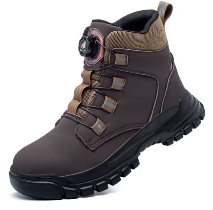 TitanGuard Sicherheitstiefel Herren – Wasserdichte Arbeitsstiefel mit Stahlkappe & durchtrittsicherer Sohle