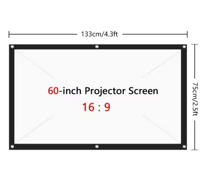 Beamer Leinwand 16:9, mobile Projektionsleinwand für Indoor und Outdoor