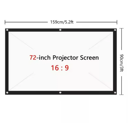 Beamer Leinwand 16:9, mobile Projektionsleinwand für Indoor und Outdoor
