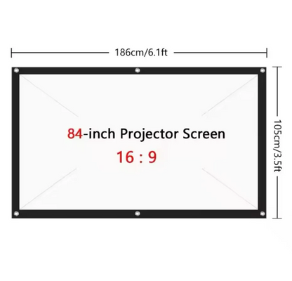 Beamer Leinwand 16:9, mobile Projektionsleinwand für Indoor und Outdoor