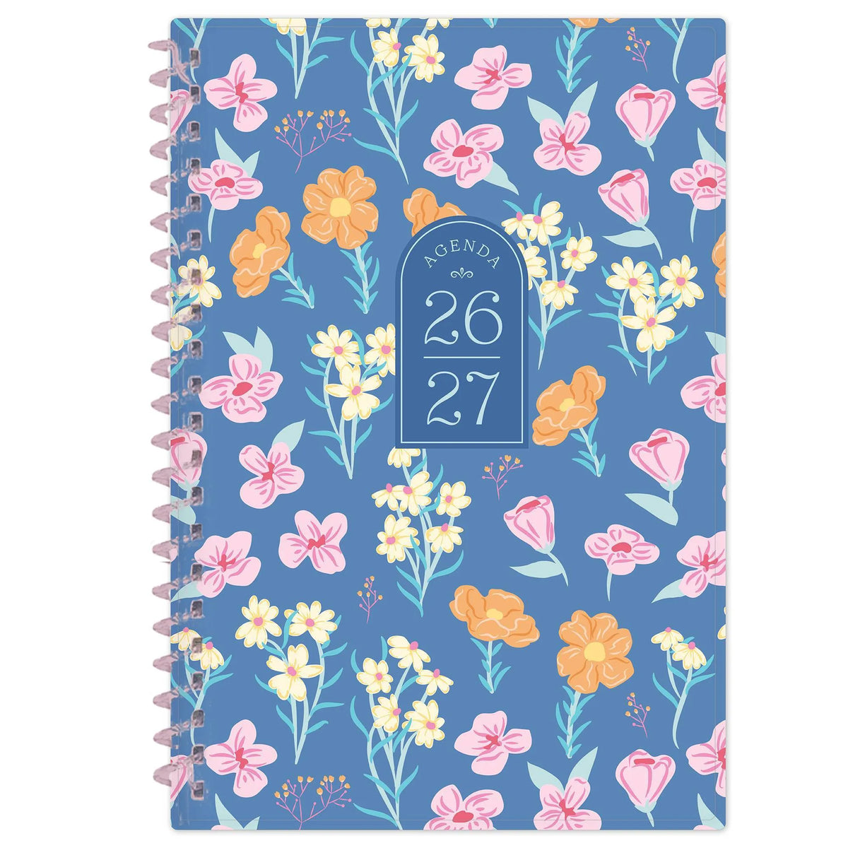 Blumen-Design | Wochen- und Monatsplaner 26/27 mit Spiralbindung | Kompakter Planer für Organisation und Übersicht 1