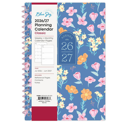 Blumen-Design | Wochen- und Monatsplaner 26/27 mit Spiralbindung | Kompakter Planer für Organisation und Übersicht 3