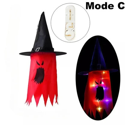 Bunte Hexenhut-Laternen | 6er-Pack Leuchtende Halloween-Dekoration für Gruselige Stimmung 8