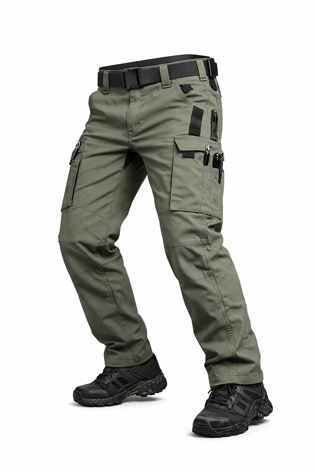 Taktische Herren Arbeitshose – Outdoor Multifunktionale Cargo Hose mit Taschen für Herbst & Frühling