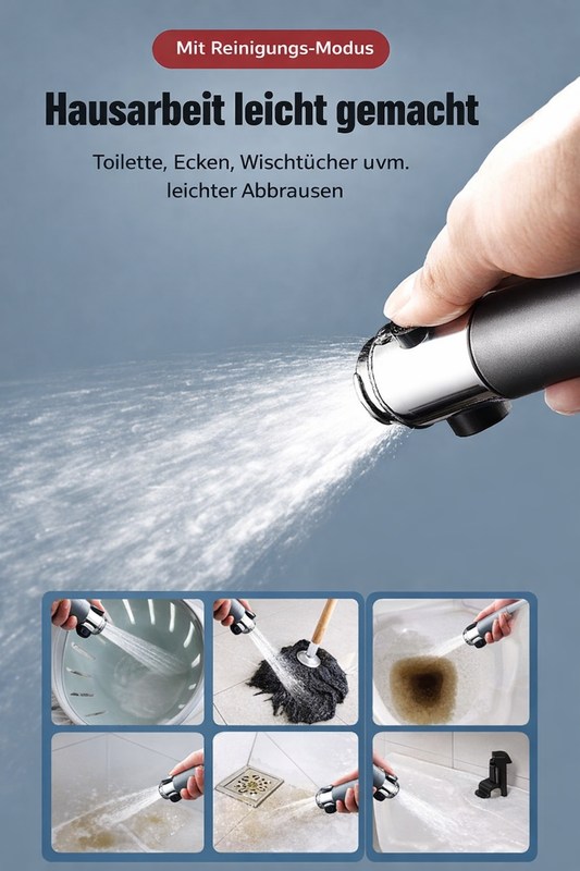 Duschkopf mit Filter und Massagefunktion – 3 Modi Handbrause aus ABS für Badezimmer