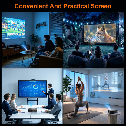 Dream J9 | Miniprojektor mit Native 720p und Flexibler Bildgröße | Kompakter Projektor für Unkomplizierten Filmspaß 8