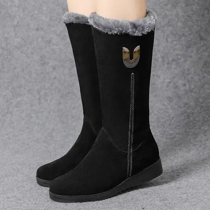 Elegante Damen-Winterstiefel mit Plüschfutter und Reißverschluss | Bequeme Stiefel für kalte Tage 5