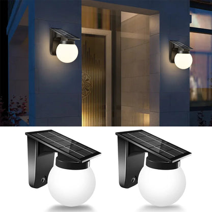 Elegante Solar-Kugel-Wandleuchten mit Automatischer Einschaltung | Modernes Design für Stilvolle Außenbeleuchtung 1