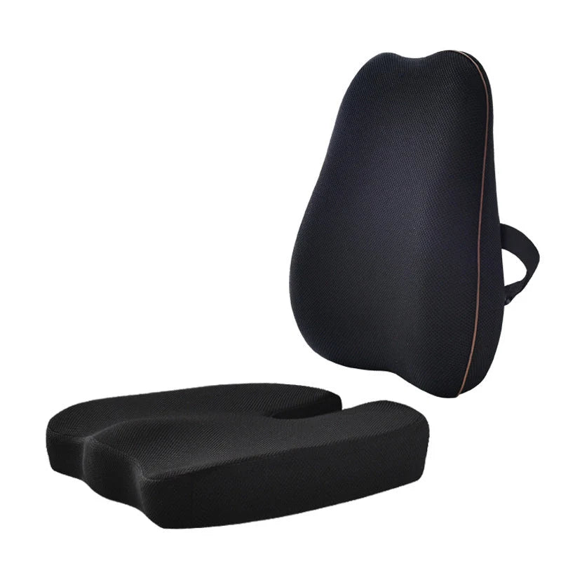 Ergonomisches Lenden- und Sitzkissen-Set mit Memory-Schaum für Rückenstütze 0