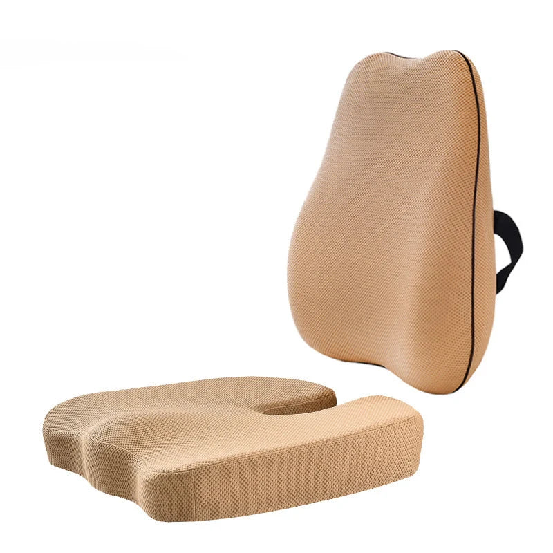 Ergonomisches Lenden- und Sitzkissen-Set mit Memory-Schaum für Rückenstütze 3