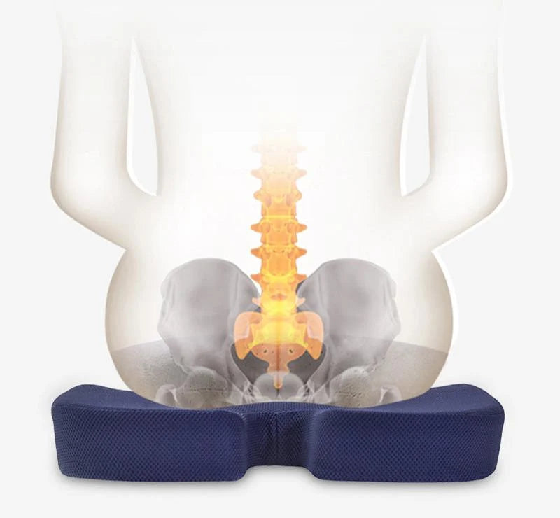 Ergonomisches Lenden- und Sitzkissen-Set mit Memory-Schaum für Rückenstütze 5