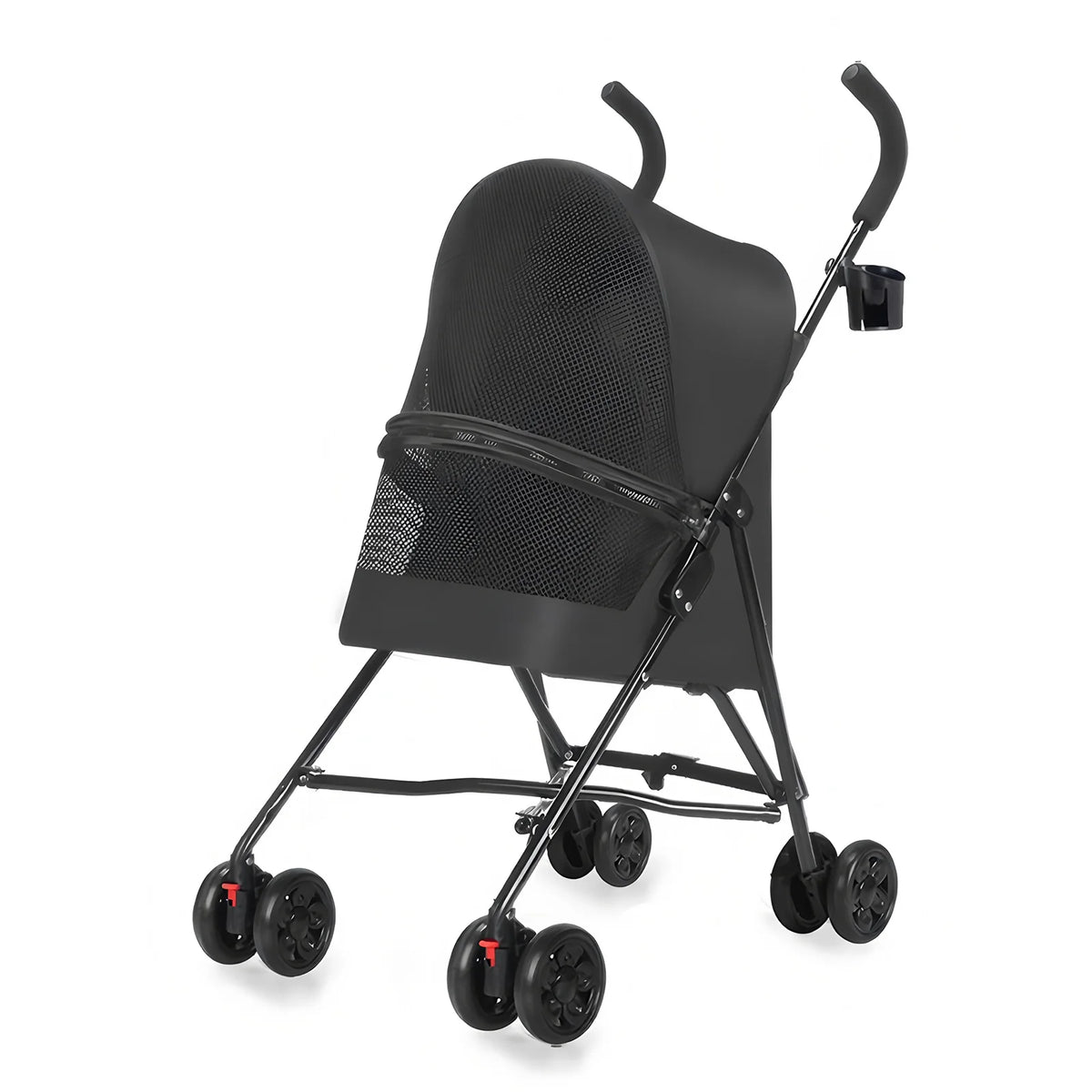 Faltbarer Haustierbuggy | Leichter Buggy mit Atmungsaktivem Netz für Komfort und Sicherheit 5