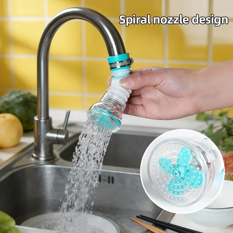 FlexiFlow | 360° Drehbare Wasserhahnverlängerung mit Flexibler Ausziehfunktion | Präzise Wasserverteilung für Effizientes Spülen 1