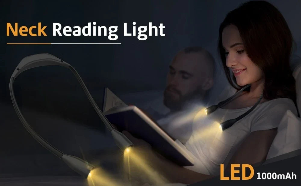 FlexiLight | Nackenleselampe mit 3 Farbmodi & Dimmfunktion | Perfekte Beleuchtung für Freihändiges Lesen 5