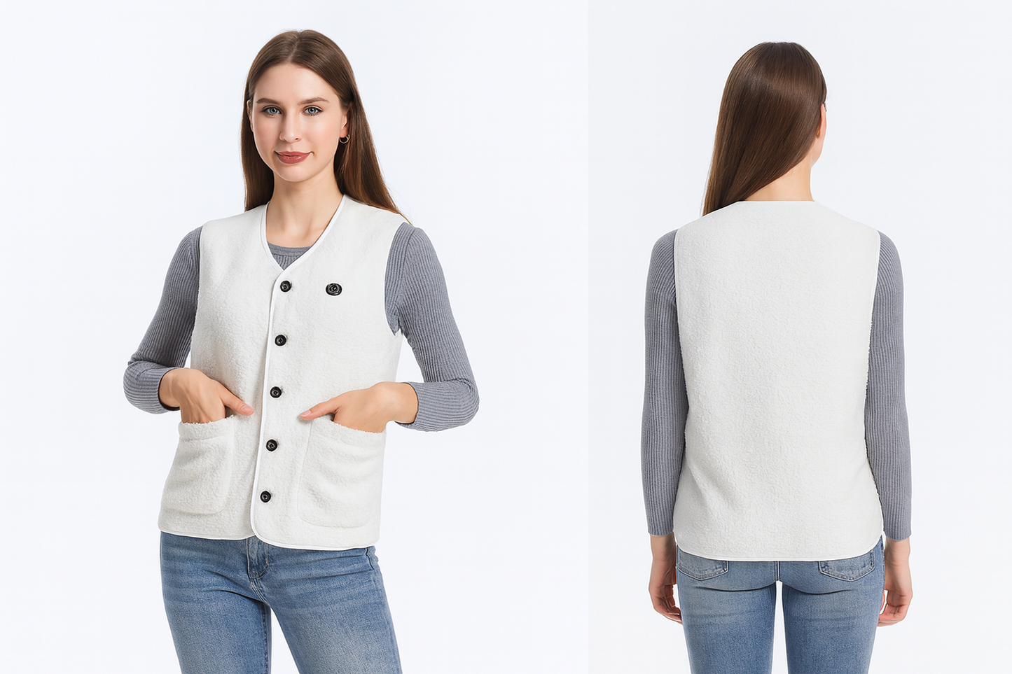 Beheizbare Damen-Weste mit 3 Heizstufen – USB Heizweste für Outdoor & Alltag