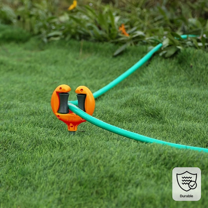 Gartenhelfer | Gartenschlauchführung mit Erdspieß-Design | Optimale Schlauchführung für müheloses Bewässern 1