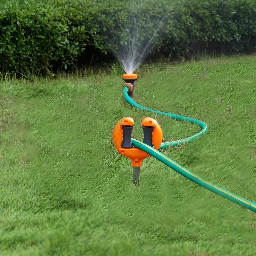 Gartenhelfer | Gartenschlauchführung mit Erdspieß-Design | Optimale Schlauchführung für müheloses Bewässern 5