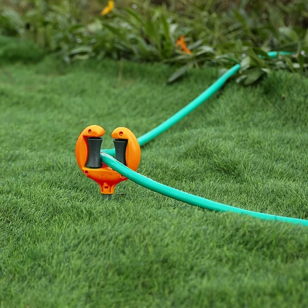 Gartenhelfer | Gartenschlauchführung mit Erdspieß-Design | Optimale Schlauchführung für müheloses Bewässern 6