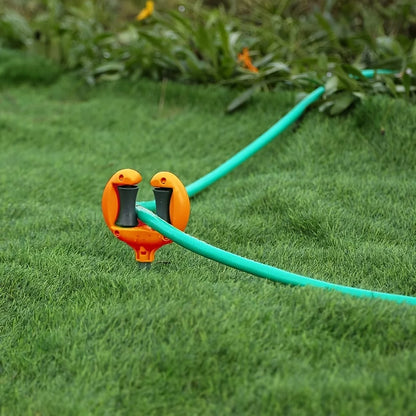 Gartenhelfer | Gartenschlauchführung mit Erdspieß-Design | Optimale Schlauchführung für müheloses Bewässern 6