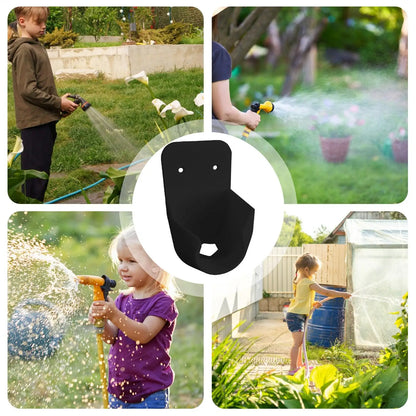 Gartenschlauch Düsenhalterung mit Offenem Ablaufdesign | Kompakte Wandhalterung für Ordnung im Garten 2