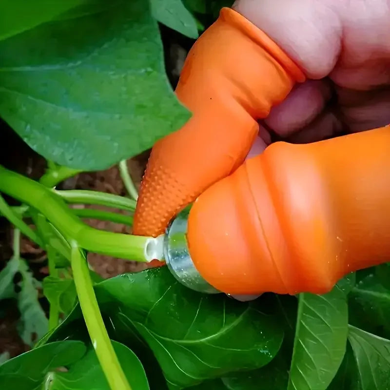 Gartenwerkzeug | Garten-Daumenmesser mit Silikon-Design | Praktisches Werkzeug für präzise Pflanzenpflege 1